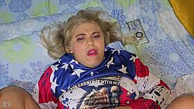 blonde latina in blouse gets fucked hard usa style