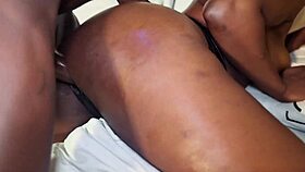 cheating ebony wife takes big black cock deep