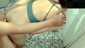 oh god this schoolgirl's body shakes violently from insane toilet orgasm on cctv