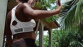 Can you believe crazybitch got a tortoise gift from her favorite fan while gaping tight pussy solo?