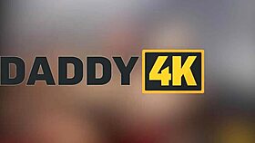 Blonde babe ditches boyfriend to ride older stud's cock deep in forest