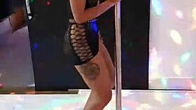 brunette sensually strips lingerie teasing every curve