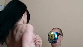 비하인드 스토리 아마추어 밀프 스타킹 입고 자지 타기!