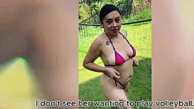 horny milf enm diamond sucks huge cock outdoors