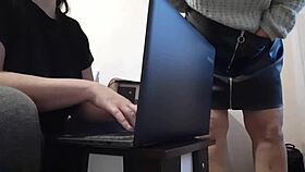 Brunette Secretary's Heat Makes Me Explode!