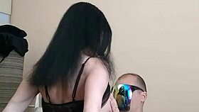 Behind The Scenes Amateur Milf Rides Cock In Stockings!