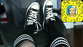 Shy Girl Fingers Herself In Skirt And Gets So Wet!