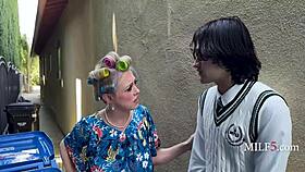 Asian Milf Boldly Milks Young Stud's Throbbing Hardon