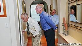 old perv fucks teen shower style earns cum facial