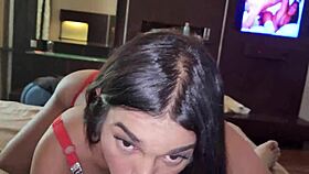 Elisa Afrodita Gets Ass Pounded Cum Covered Crossdressing Fun