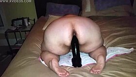 big ass big pussy bbw ambyr parker stuffs huge dildo deep in her fat curves