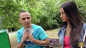 hunt4k guy sells his teen girlfriend for cash blowjob fingering and rough sex