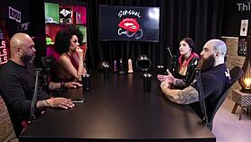 qween and iron biker share hottest sensual casting moments in sheer red part nine