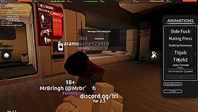 ROBLOX Slut Gets Clothes RIPPED Off for Hard FUCKING