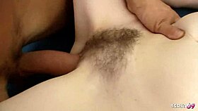 real redhead lara brookes with bushy pussy gets casting pounded by older guy