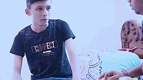 Exotic 18yo Indian amateur creampied by teacher in bedroom orgy