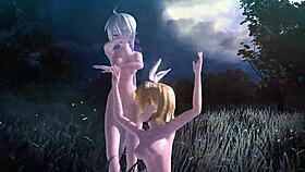 kagamine rin, meiko & haku big tits nude mod goddess vibes 🔥🍑