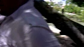 Wild Forest Bareback Pounding with Cute Tight Pussy Moans