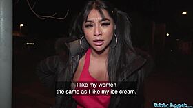 Busty Asian Public Seduction