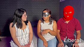 pareja's first wild cuckold thrill as wife takes two studs