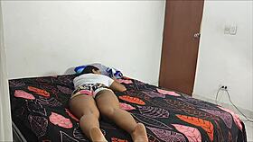 i set up a camera in my room and this guy shows up to fuck me rough and hard all captured.