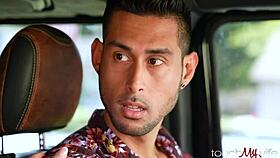 wanna fuck this busty horny wife while her husband listens on the phone? bree brooks gets groped hard on touchmywife!