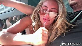 bonnie blue picked up fucked hard by luke cooper in car