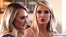 young beauty joins milfs for steamy lesbian threesome licking