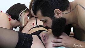 Wife and friend crave intense anal assfucking in hot threesome pounding session