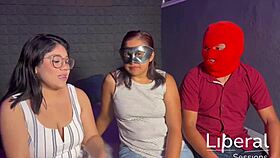 pareja's first wild cuckold thrill as wife takes two studs