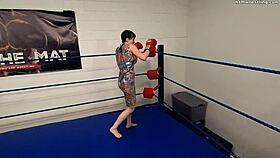 pro fighter bares tits dominates you in fierce pov battle