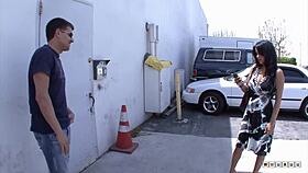 Cougar lady meets stranger in hotel room