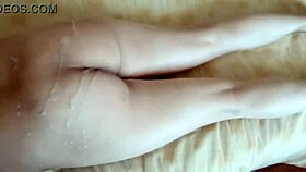 He fingers her anus deep, she grabs his cock for mutual HANDJOB till explosive CUM everywhere