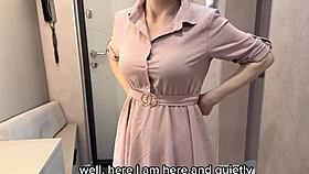 Real Wife Cheats With Dumb Best Friend In Subtitled Russian Creampie