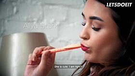 Lana Roy and Alya Stark Scissor and Lick Passionately in Mansion Bliss!