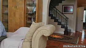 old perv fucks teen shower style earns cum facial