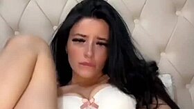 doesn't this horny american teen slut squirt hard on webcam toys?