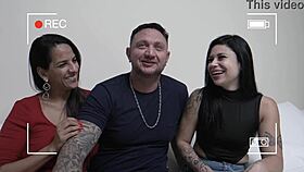 kel's wild double penetration rocks family interview! 🔥🍑