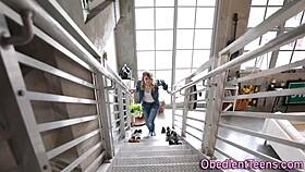 kinky blonde teen tramp gets rough hardcore pounding ending in facial cumshot