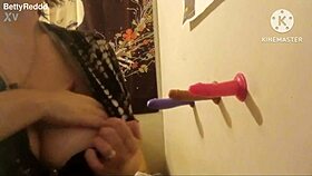 Three THROBBING Rubber Cocks Awaiting Action!