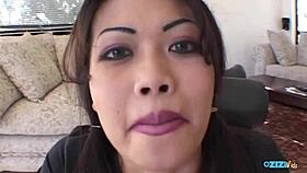 asian cutie saggy tits bouncing 😍 rough pussy ride!