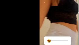 In tight shorts pushed hard while shaking playfully for everyone