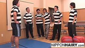 Her Tight Pussy Gets Pounded Relentlessly By Gym Jocks