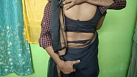 horny indian housewife teases hubby with tight pussy foreplay fun