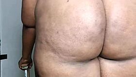 ebony milf mara exotic spreads thick cellulite thighs for solo masturbation full video