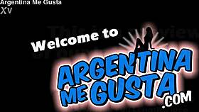 Skinny busty brunette's round ass in thong panties begs for attention