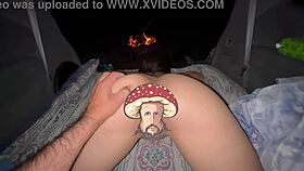 destroying her tight pussy outdoors on holiday