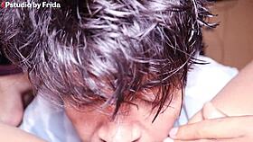 😋 i eat my slutty latina stepsis pussy it tastes so yummy huge ass pov close up