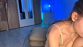 first time exploring her tight wet pussy gently