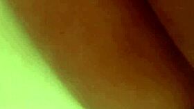 Wow Abigail shaves her wet pussy during steamy shower quickie!